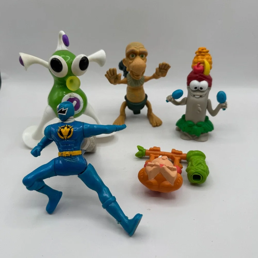 Mixed Toy Lot Power Rangers Dino Thunder Tak Juju McDonald's Alien Figures Multi